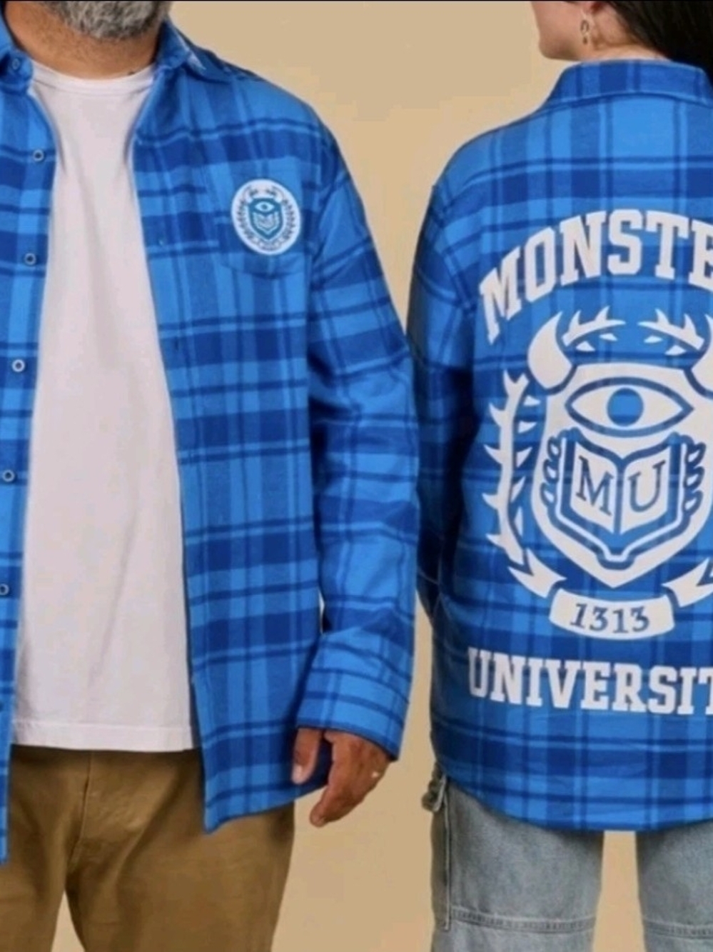 Disney Pixar Monsters Inc University Flannel